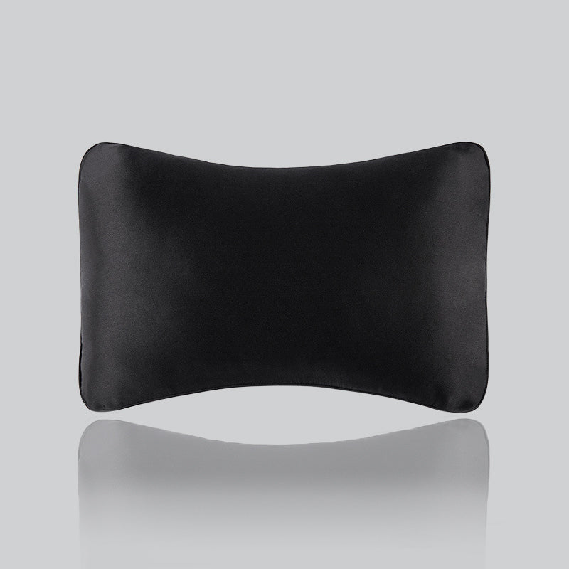 Pure Silk Memory Foam Car Headrest and Travel Pillow